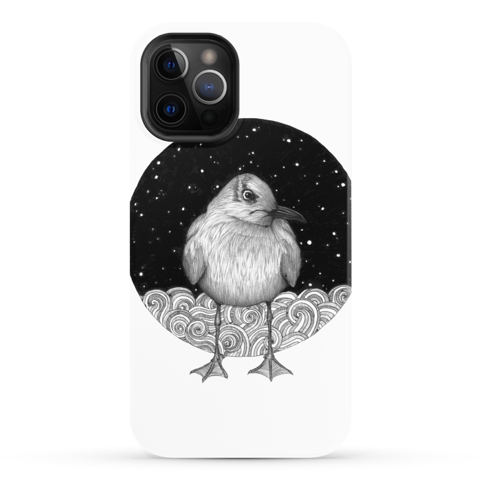 iPhone 12 Pro StrongFit Seagull on a Starry Night by ECMazur 