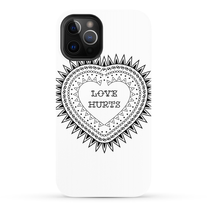 iPhone 12 Pro StrongFit Love hurts by Laura Nagel