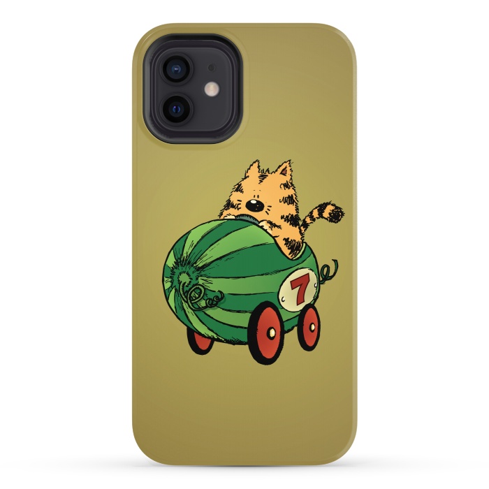 iPhone 12 StrongFit Albert and his Watermelon Ride by Mangulica