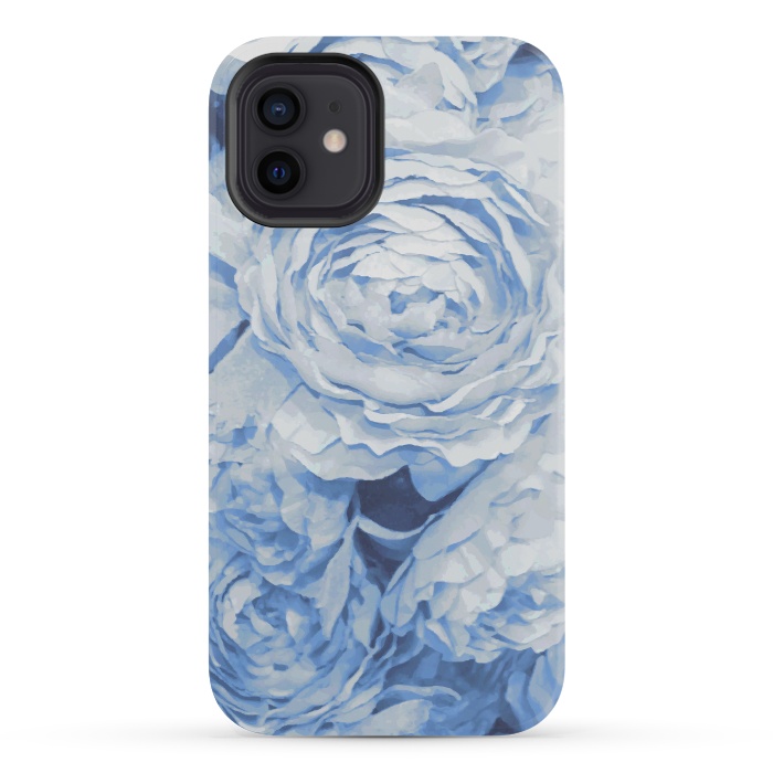 iPhone 12 mini StrongFit Blue roses by Julia Grifol
