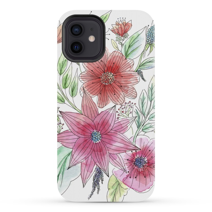 iPhone 12 mini StrongFit Wild flowers by Julia Grifol