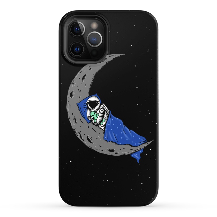 iPhone 12 Pro StrongFit Sleeping Astronaut by Coffee Man