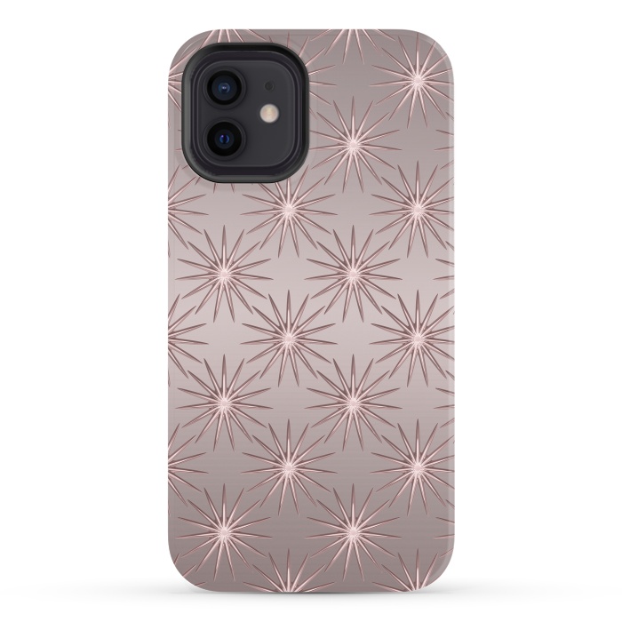 iPhone 12 StrongFit Shimmering Rose Gold Sun  by Andrea Haase