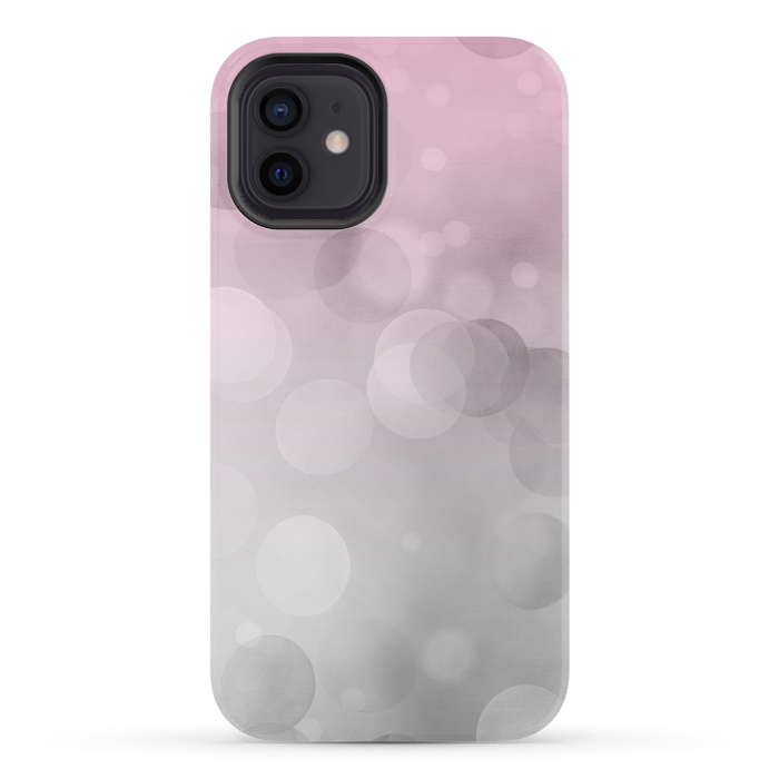 iPhone 12 StrongFit Floating Lense Flares In Grey And Pink by Andrea Haase