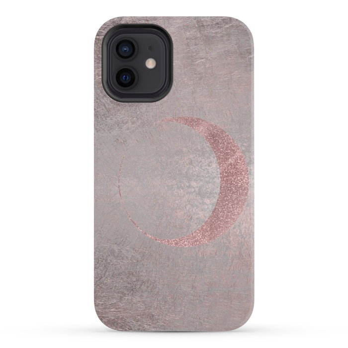 iPhone 12 mini StrongFit Rose Gold Half Moon 2 by Andrea Haase