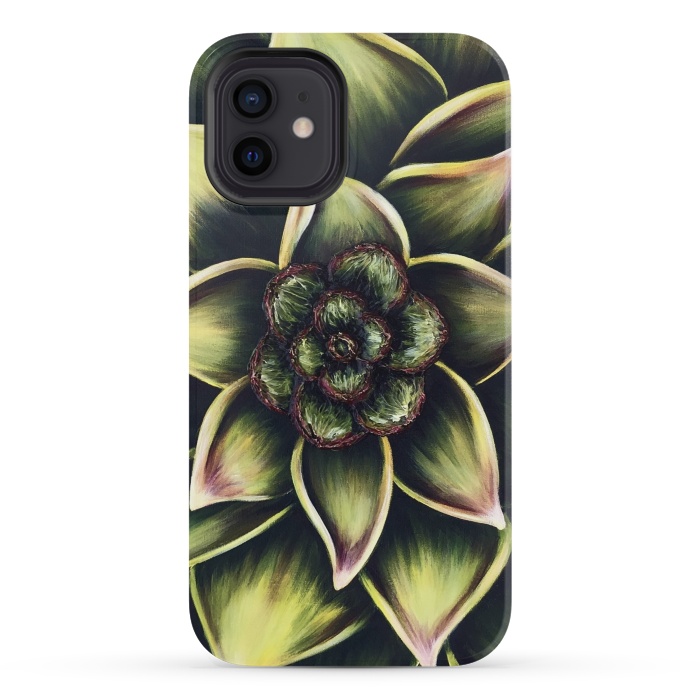 iPhone 12 mini StrongFit Succulent by Denise Cassidy Wood