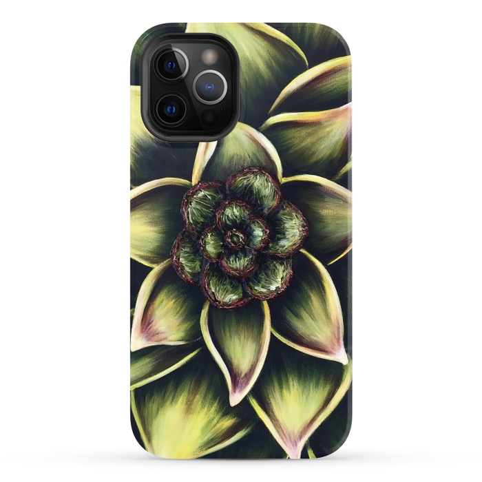 iPhone 12 Pro StrongFit Succulent by Denise Cassidy Wood