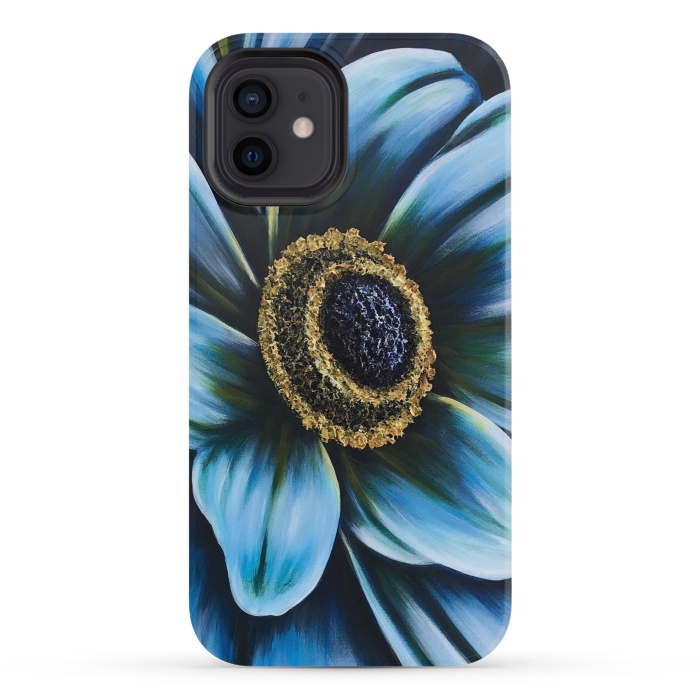 iPhone 12 mini StrongFit Blue Cosmos by Denise Cassidy Wood