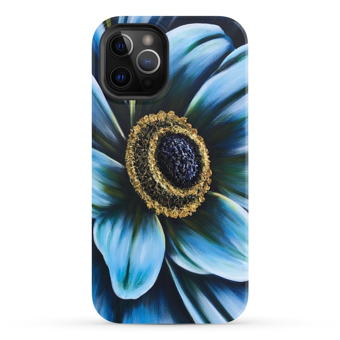 iPhone 12 Pro StrongFit Blue Cosmos by Denise Cassidy Wood
