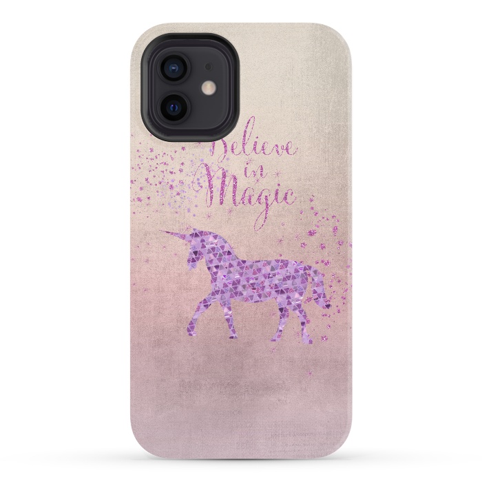 iPhone 12 StrongFit Unicorn Believe In Magic by Andrea Haase