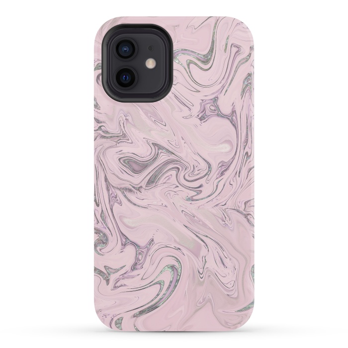 iPhone 12 StrongFit Retro Style Marble Soft Pastel 2 by Andrea Haase