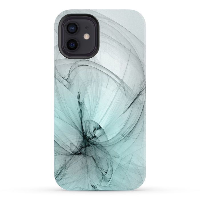 iPhone 12 StrongFit Magic Turquoise Fractal by Andrea Haase