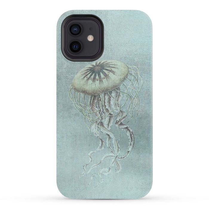 iPhone 12 mini StrongFit Underwater Jellyfish by Andrea Haase