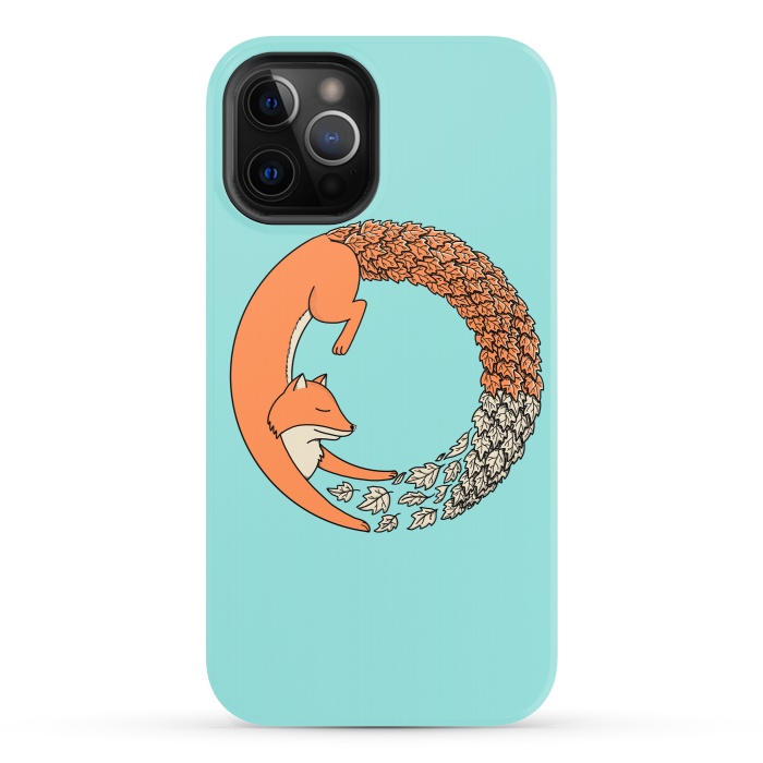 iPhone 12 Pro StrongFit Fox Circle by Coffee Man