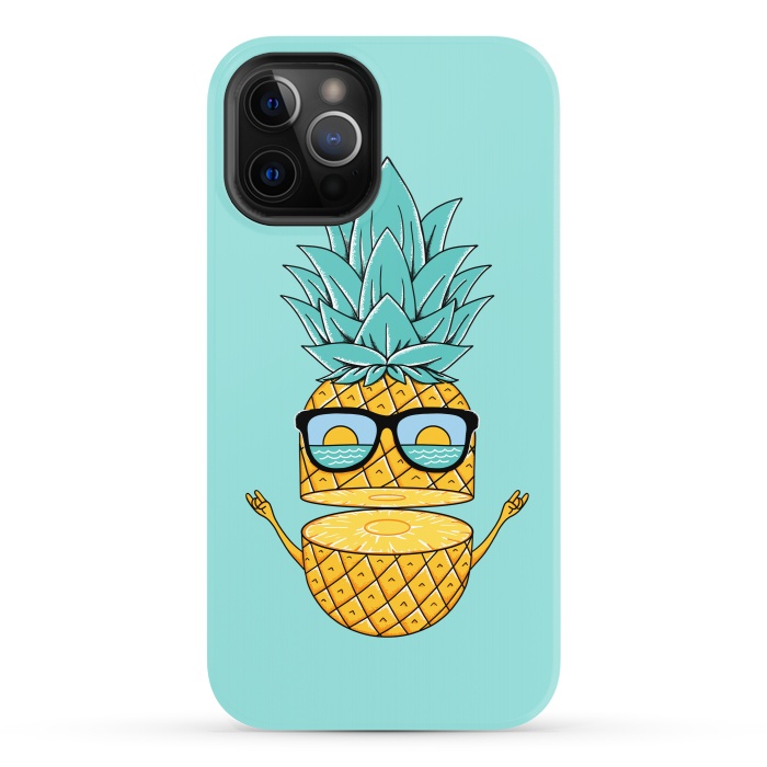 iPhone 12 Pro StrongFit Pineapple Sunglasses by Coffee Man