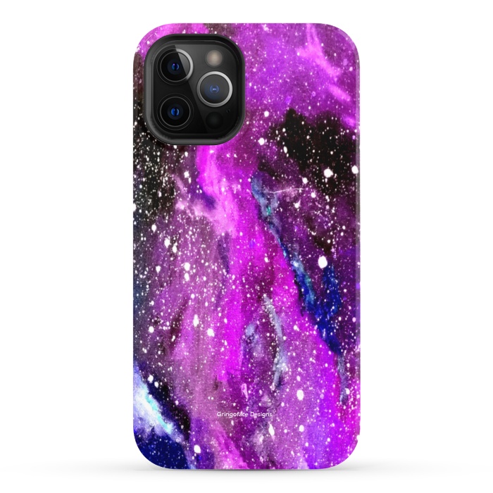 iPhone 12 Pro StrongFit Ultraviolet Galaxy by Gringoface Designs