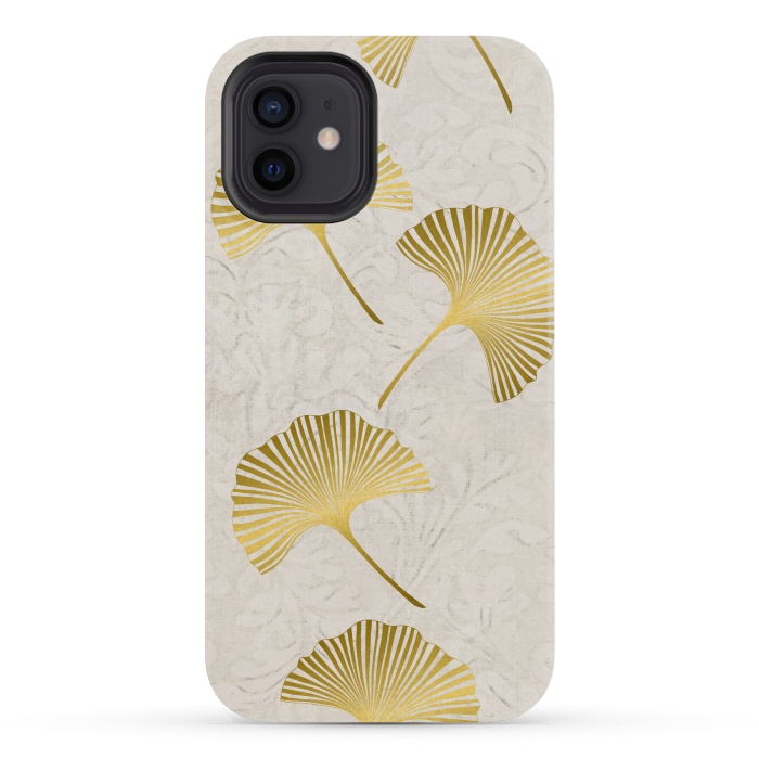 iPhone 12 mini StrongFit Golden Gingko Leaves by Andrea Haase