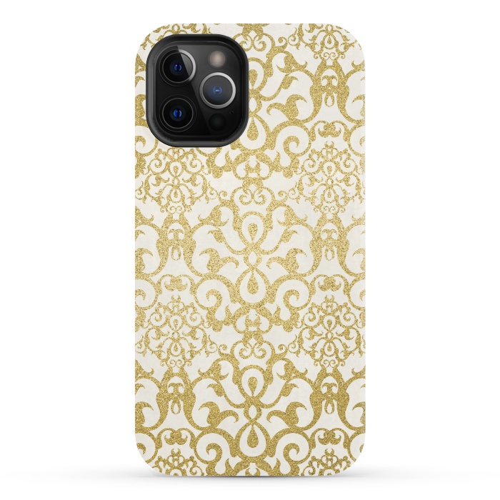 iPhone 12 Pro StrongFit Golden Ornament Elegance by Andrea Haase