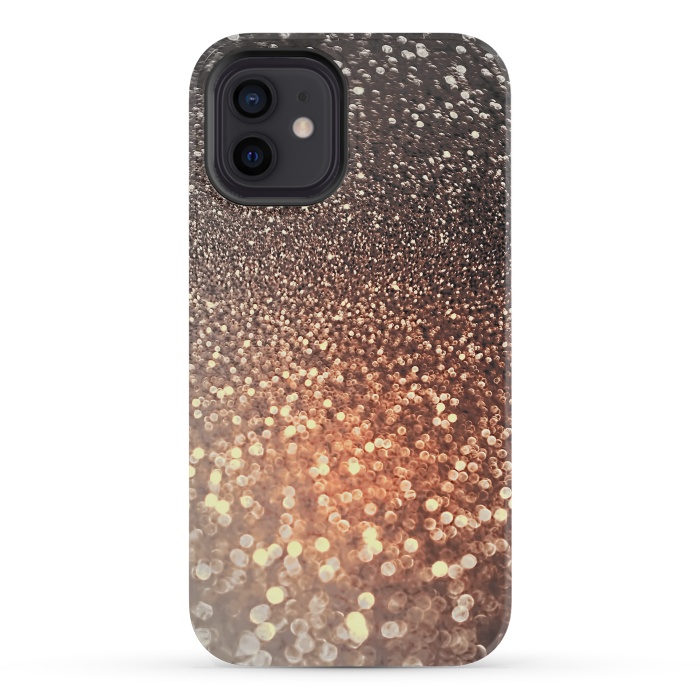 iPhone 12 mini StrongFit Cappuccino Glitter by  Utart