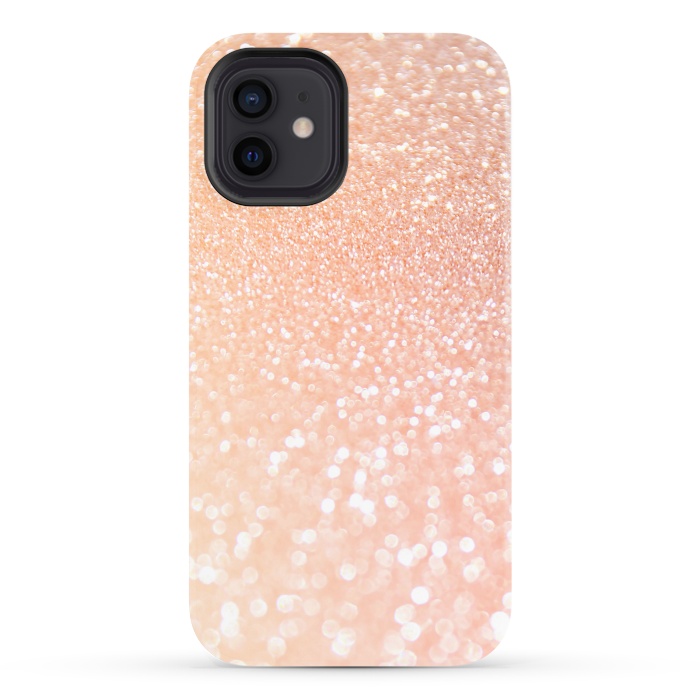 iPhone 12 StrongFit Rose Blush Glitter by  Utart
