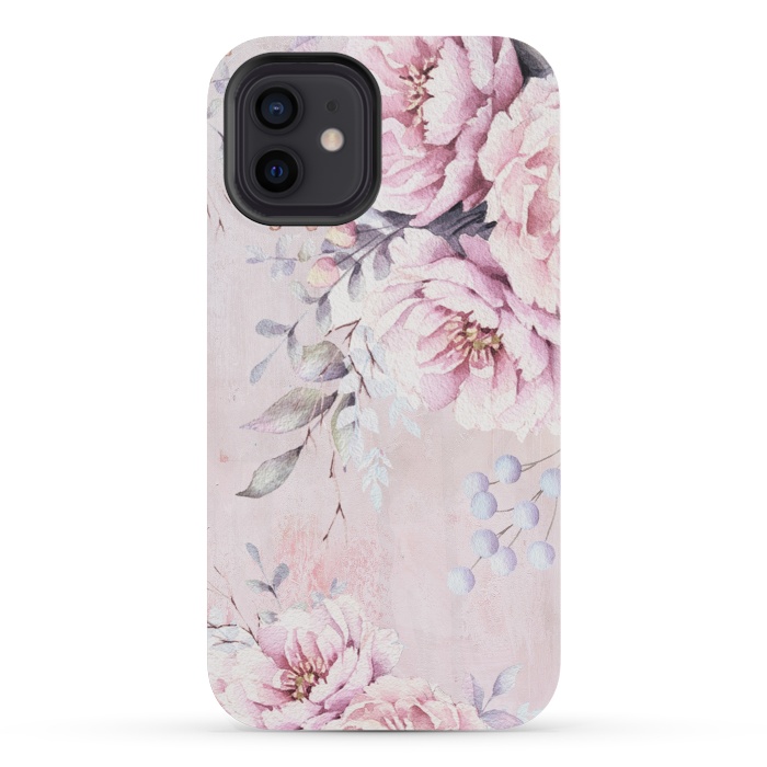 iPhone 12 mini StrongFit Vintage roses and Peonies by  Utart