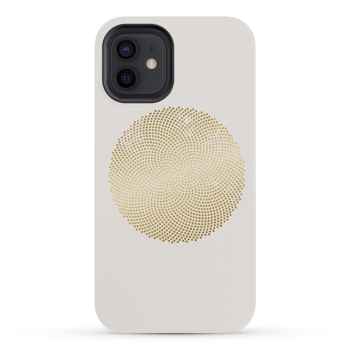iPhone 12 mini StrongFit Golden Ornament Off White by Andrea Haase