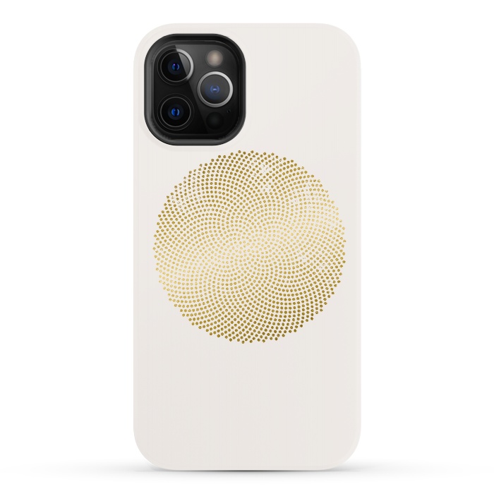 iPhone 12 Pro StrongFit Golden Ornament Off White by Andrea Haase