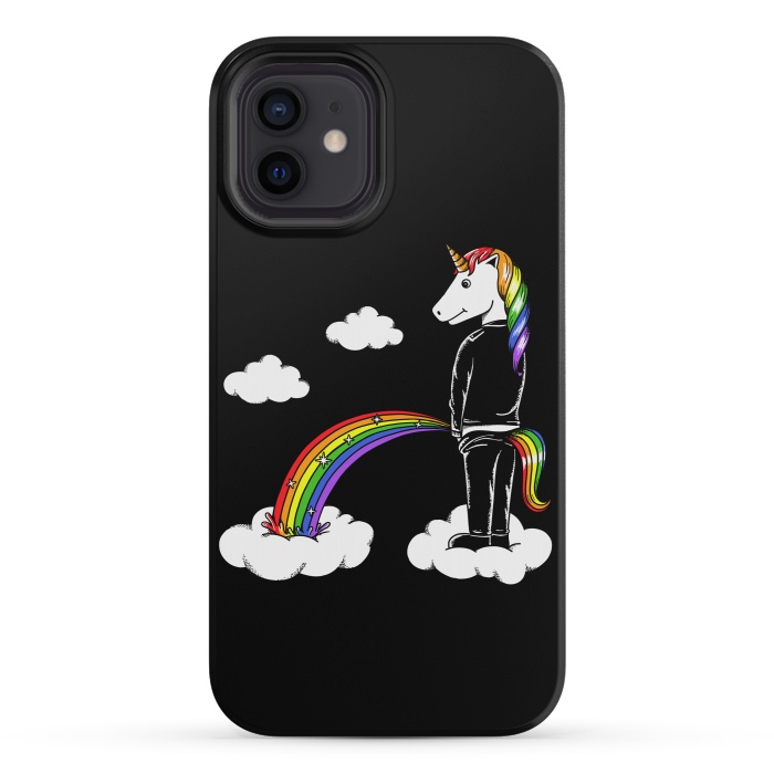 iPhone 12 mini StrongFit Unicorn Rainbow by Coffee Man