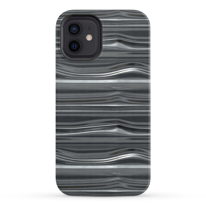 iPhone 12 StrongFit Chrome Lines by Andrea Haase