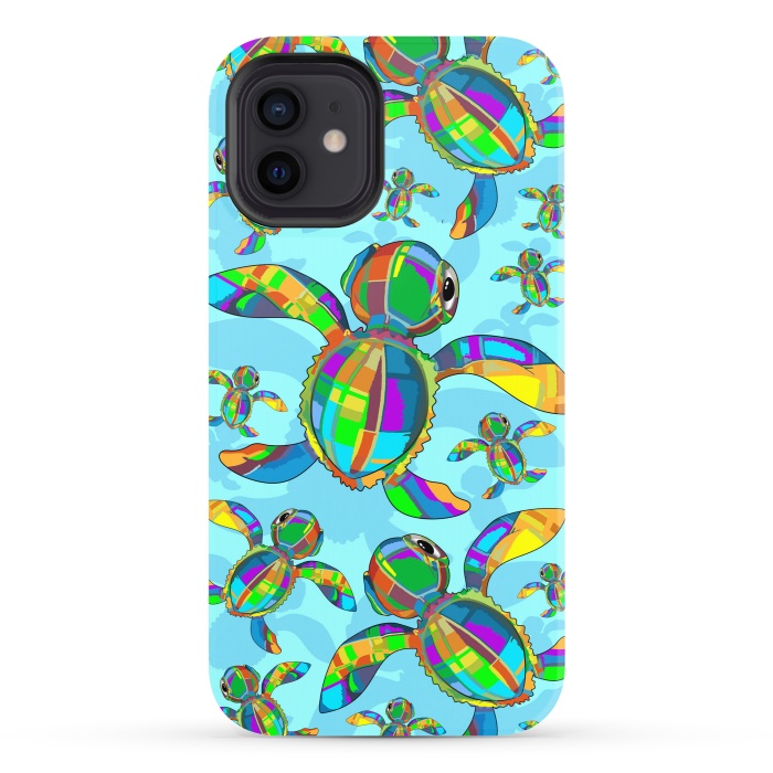 iPhone 12 StrongFit Baby Sea Turtle Fabric Toy by BluedarkArt