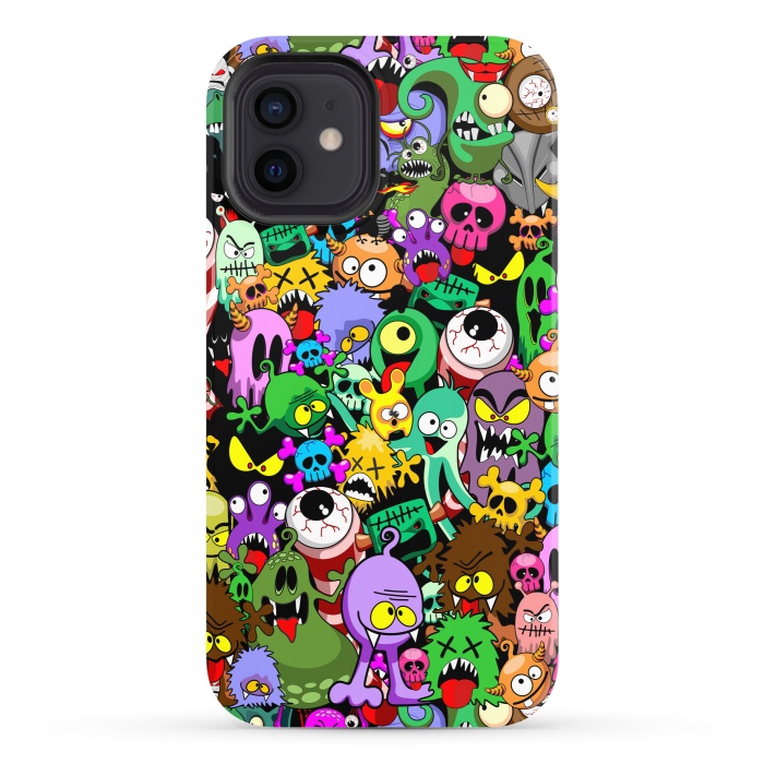 iPhone 12 StrongFit Monsters Doodles Characters Saga by BluedarkArt