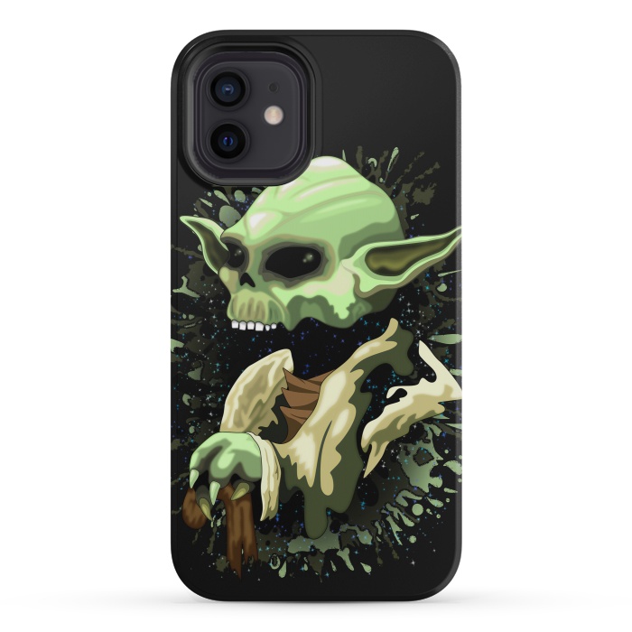 iPhone 12 mini StrongFit Yoda Jedi Master Skull by BluedarkArt