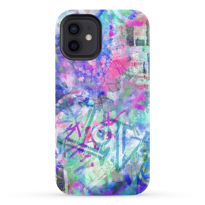 iPhone 12 StrongFit Colorful Grafitti by Andrea Haase