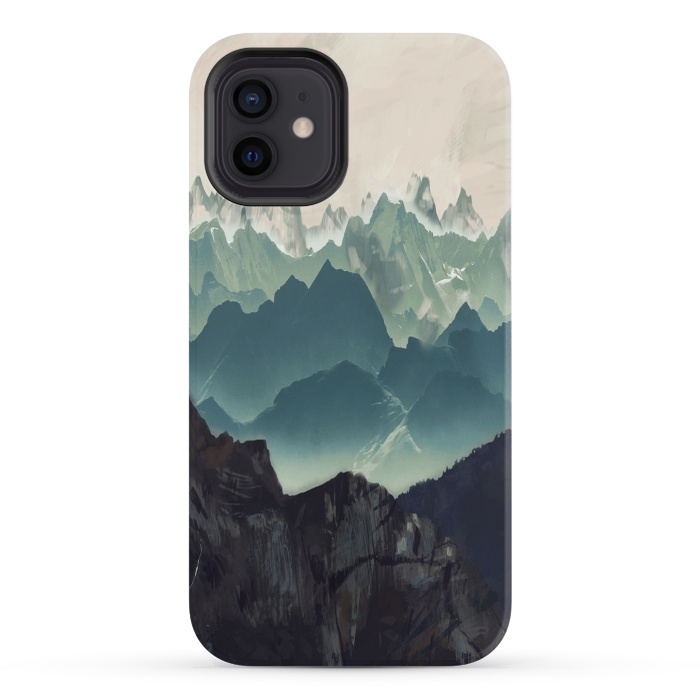 iPhone 12 mini StrongFit Shades of Mountain by ''CVogiatzi.
