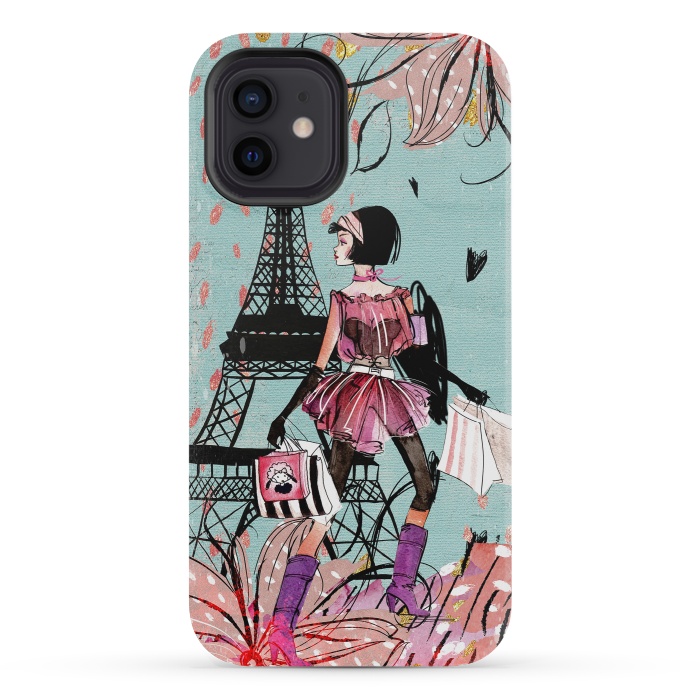 iPhone 12 mini StrongFit Fashion Girl in Paris by  Utart