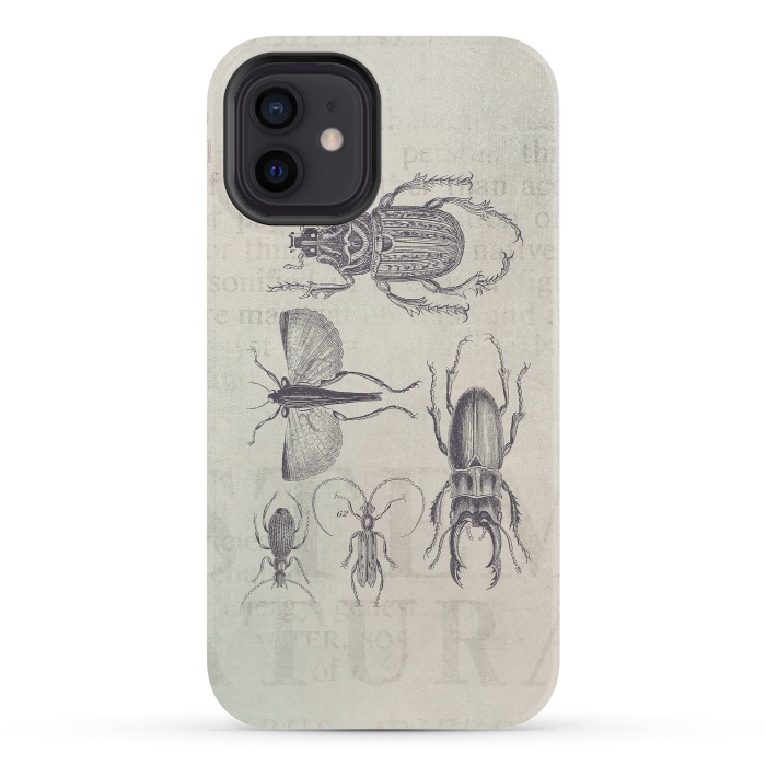 iPhone 12 StrongFit Vintage Beetles And Bugs by Andrea Haase