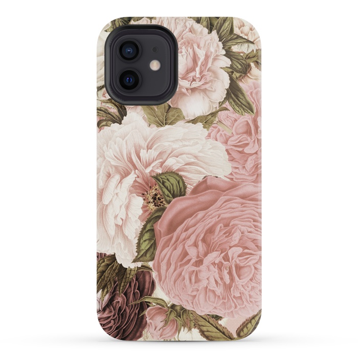 iPhone 12 mini StrongFit Vintage Roses by  Utart