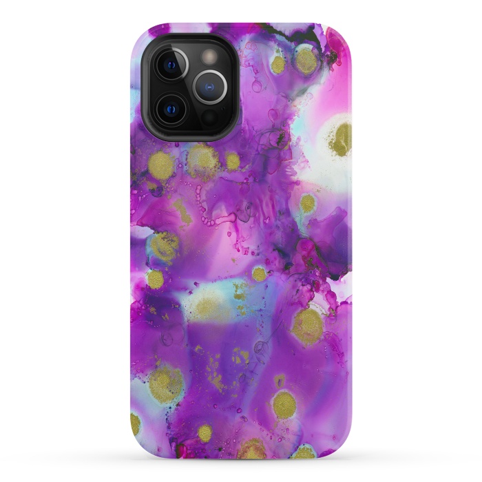 iPhone 12 Pro StrongFit Alcohol ink 9 by haroulita