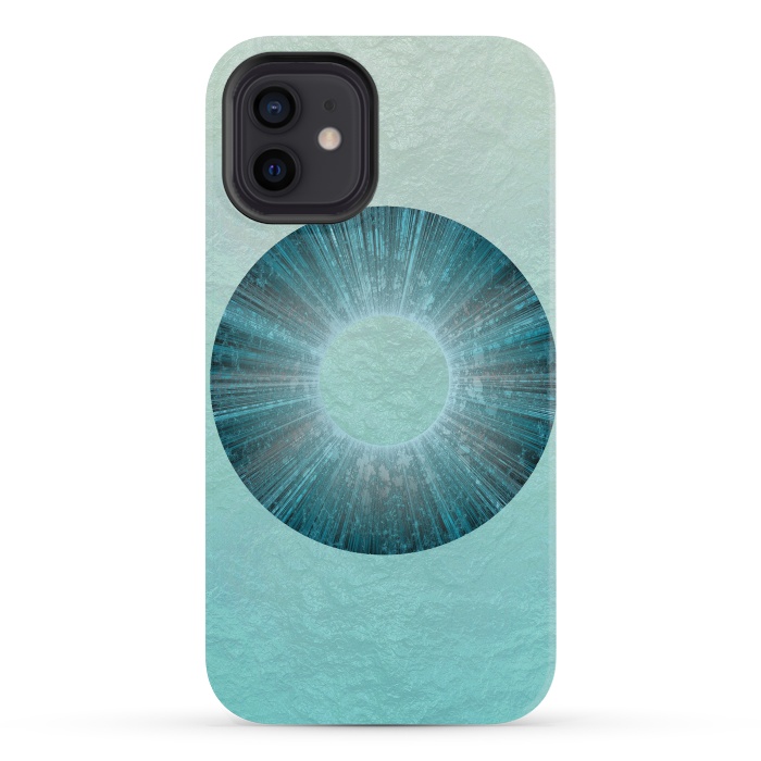 iPhone 12 mini StrongFit Turquoise Alien Iris 2 by Andrea Haase