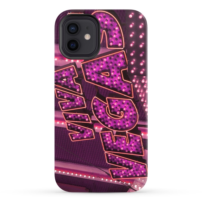 iPhone 12 StrongFit Pink Las Vegas Neon Sign by Andrea Haase
