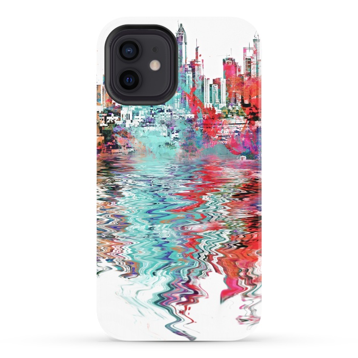 iPhone 12 StrongFit Surreal City Skyline by Andrea Haase