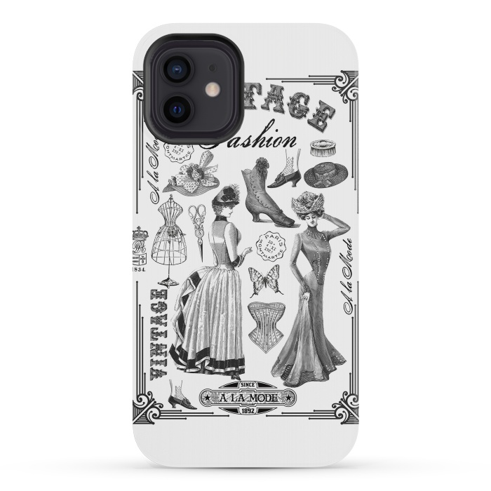 iPhone 12 mini StrongFit Vintage Fashion Ladies by Andrea Haase