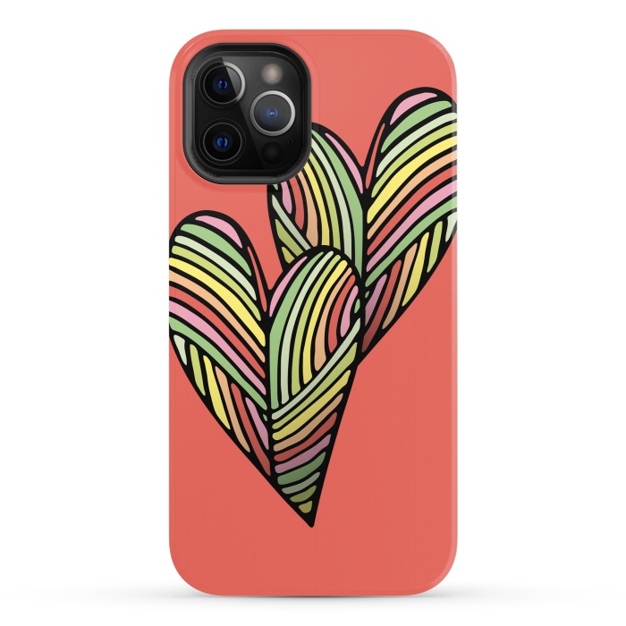 iPhone 12 Pro StrongFit Two Hearts by Majoih