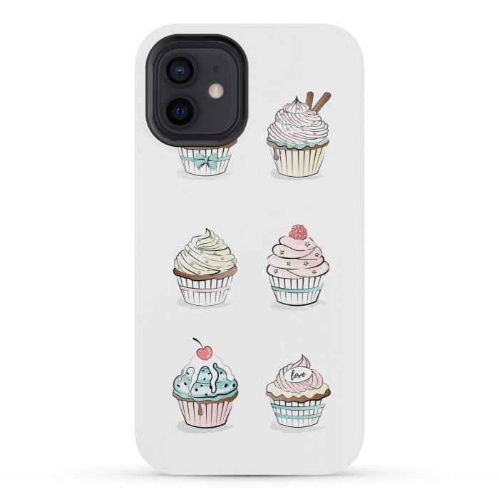 iPhone 12 mini StrongFit Sweet Cupcakes by Martina