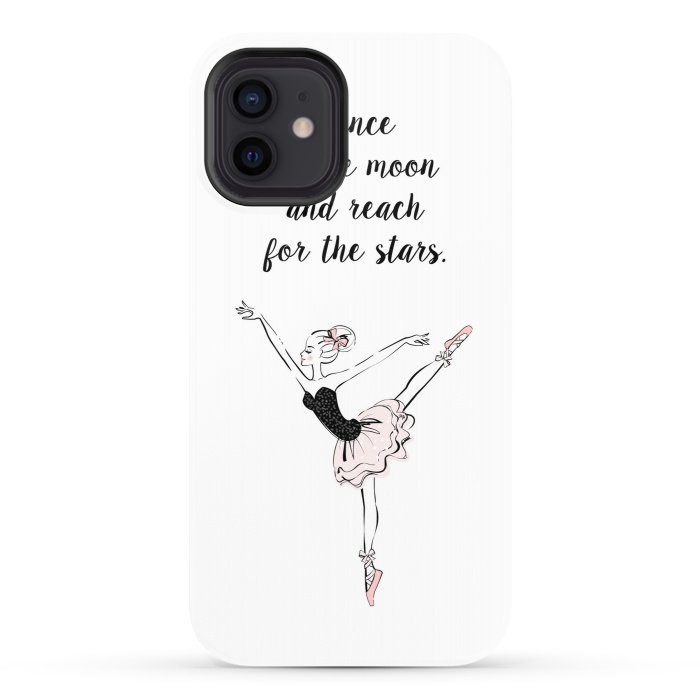 iPhone 12 StrongFit Little Ballerina Dance Quote by Martina
