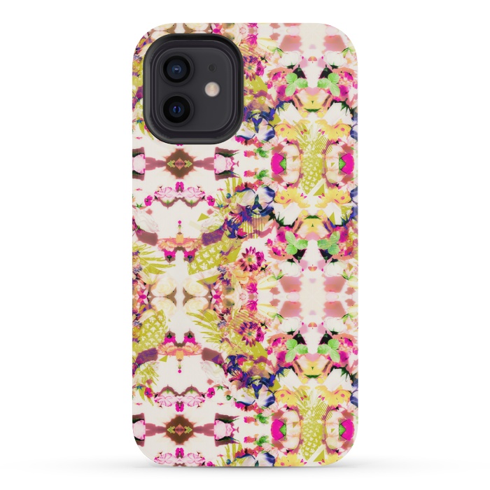 iPhone 12 mini StrongFit Abstract floral mosaic I by Mmartabc