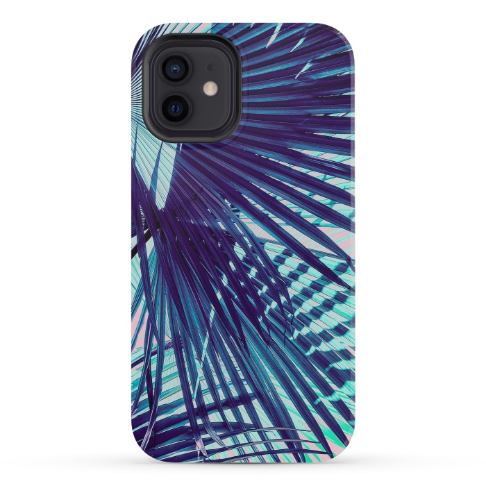 iPhone 12 mini StrongFit Palm leaf on the beach by Mmartabc