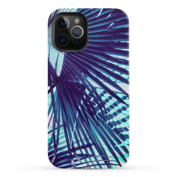 iPhone 12 Pro StrongFit Palm leaf on the beach by Mmartabc
