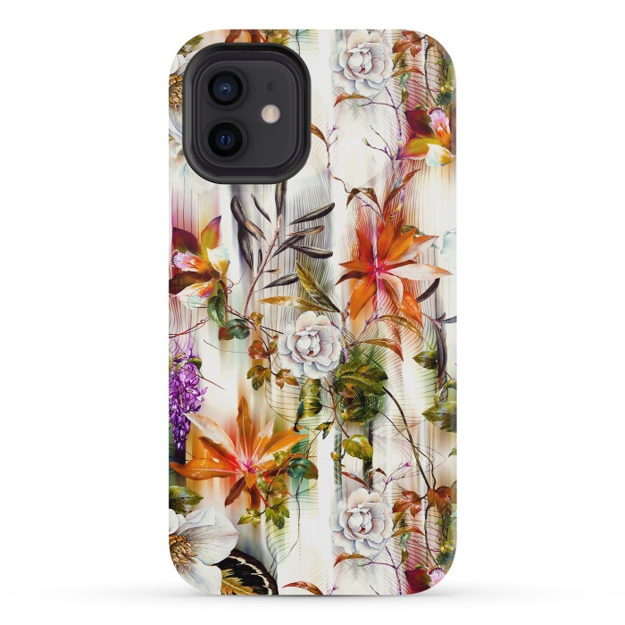 iPhone 12 mini StrongFit Abstract Motion Blur Floral Botanical by Mmartabc