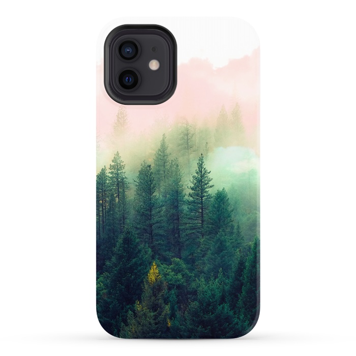 iPhone 12 StrongFit Mountain landscape painting  by Mmartabc